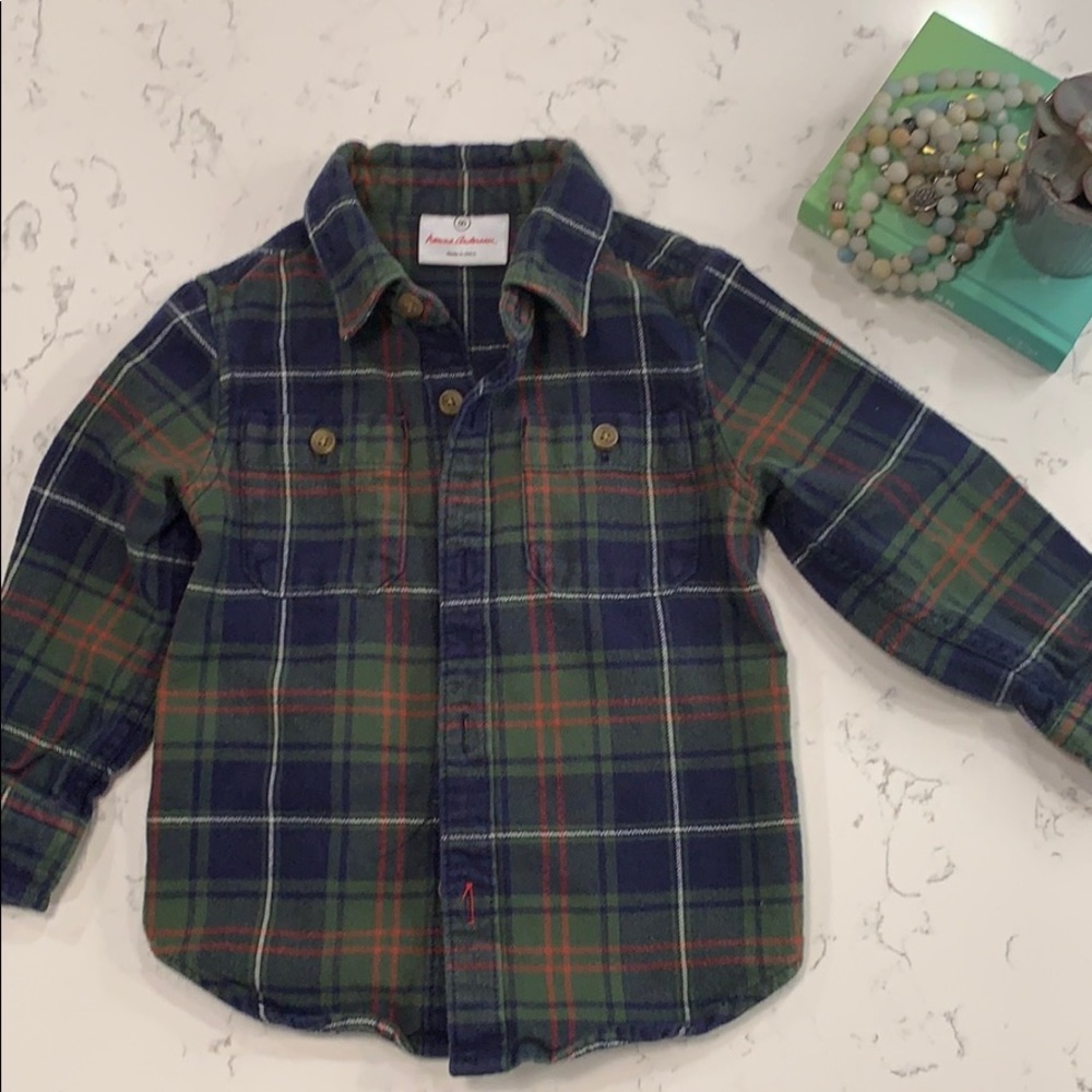 Hanna Andersson Toddler Flannel Button Up